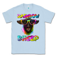 Dusty Blue rainbow sheep suffolk sheep Classic Tee - Artiststas