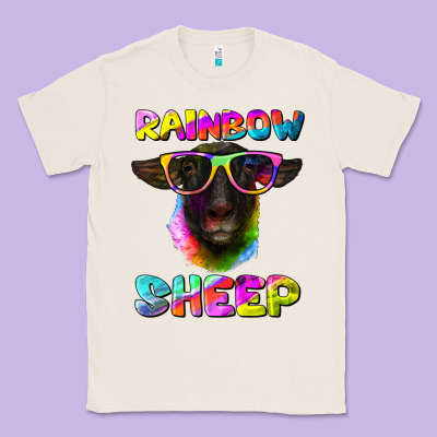 Rainbow Sheep Suffolk Sheep Classic Tee Designed By Artiststas