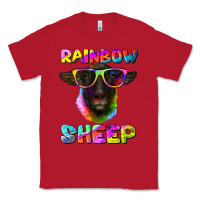 Red rainbow sheep suffolk sheep Classic Tee - Artiststas