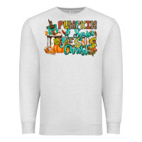 Oatmeal Heather Pumpkin spice and Jesus Christ Premium Sweatshirt - RanaPortraitStore