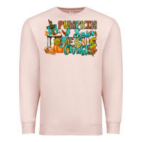 Pale Pink Pumpkin spice and Jesus Christ Premium Sweatshirt - RanaPortraitStore