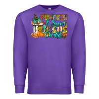 Purple Pumpkin spice and Jesus Christ Premium Sweatshirt - RanaPortraitStore