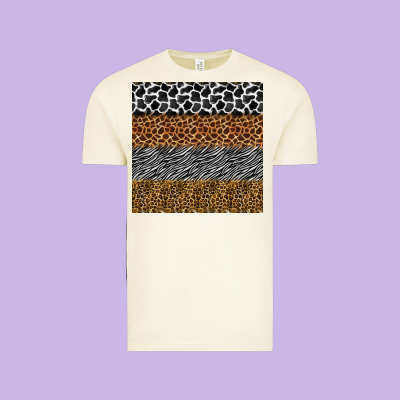 Safari Animals Seamless Pattern Vintage Tee Designed By Bundleandbundleshop