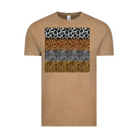 Vintage Coffee safari animals seamless pattern Vintage Tee - BundleAndBundleShop