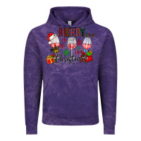 Cloud Purple Merry Christmas Vintage Hoodie - CowhideDigitalArt