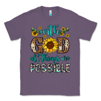 Lavender with god all things are possible Classic Tee - OliviaCreatesArt