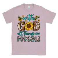 Lilac with god all things are possible Classic Tee - OliviaCreatesArt
