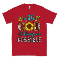 Red with god all things are possible Classic Tee - OliviaCreatesArt