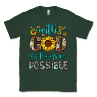 Sports Green with god all things are possible Classic Tee - OliviaCreatesArt
