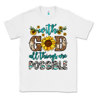 White with god all things are possible Classic Tee - OliviaCreatesArt