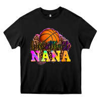 Black basketball nana Heavy Core Tee - OliviaCreatesArt