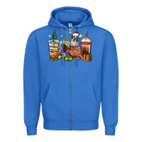 True Royal Christmas coffee cups with Saint Bernard Zipper Hoodie - RanaPortraitStore
