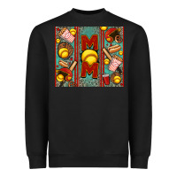 Black softball mom Heavyweight Sweatshirt - Jasminsmagicworld