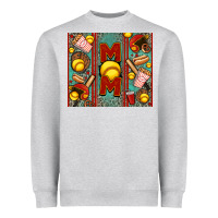 Heather Grey softball mom Heavyweight Sweatshirt - Jasminsmagicworld