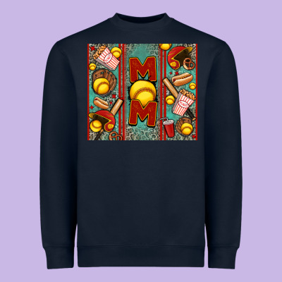 Softball Mom Heavyweight Sweatshirt Designed By Jasminsmagicworld