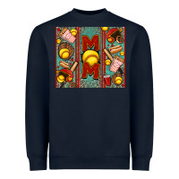 Navy softball mom Heavyweight Sweatshirt - Jasminsmagicworld