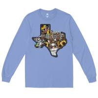 Colony Blue Happy Easter Texas Long Sleeve Tee - CowhideDigitalArt