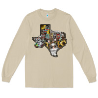 Mushroom Happy Easter Texas Long Sleeve Tee - CowhideDigitalArt