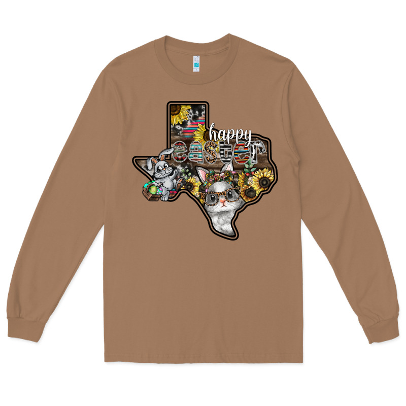 Happy Easter Texas Long Sleeve Tee by CowhideDigitalArt | Teevron