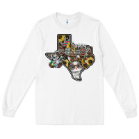 White Happy Easter Texas Long Sleeve Tee - CowhideDigitalArt