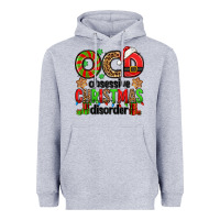 Heather Grey ocd obsessive christmas disorder Heavyweight Hoodie - Jasminsmagicworld