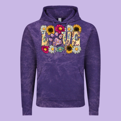 Love Dog Vintage Hoodie Designed By Cowhidedigitalart