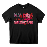 Black my dog is my valentine Heavy Core Tee - OliviaCreatesArt