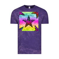 Cloud Purple zebra glitter star seamless pattern Vintage Tee - BundleAndBundleShop
