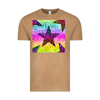 Vintage Camel zebra glitter star seamless pattern Vintage Tee - BundleAndBundleShop