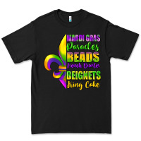Black mardi gras parades beads Premium Tee - FaDigitalArtStudio