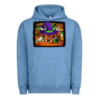 Pigment Pebble Blue halloween heifer Urban Hoodie - Jasminsmagicworld