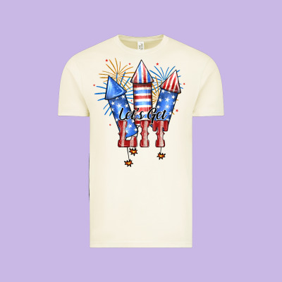 Let's Get Lit Vintage Tee Designed By Ranaportraitstore