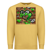 Antique Gold St. Patrick's Day hearts Premium Sweatshirt - Jasminsmagicworld