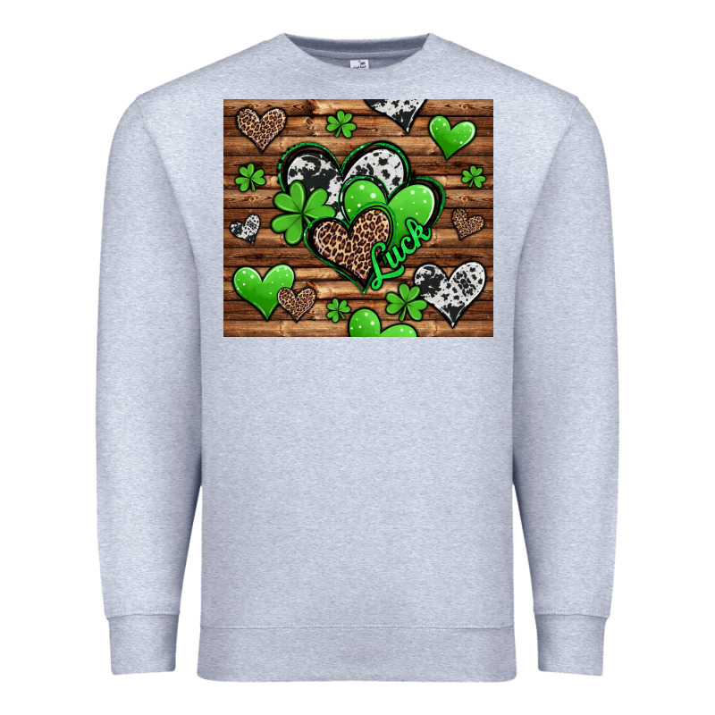 St. Patrick's Day Hearts Premium Sweatshirt by Jasminsmagicworld | Teevron