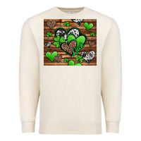 Sandshell St. Patrick's Day hearts Premium Sweatshirt - Jasminsmagicworld