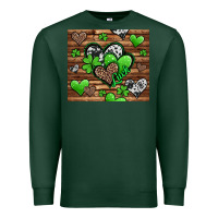 Sports Green St. Patrick's Day hearts Premium Sweatshirt - Jasminsmagicworld