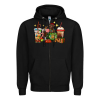 Black Christmas coffee cups with Labrador Zipper Hoodie - RanaPortraitStore