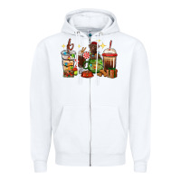 White Christmas coffee cups with Labrador Zipper Hoodie - RanaPortraitStore