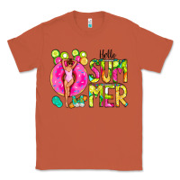 Copper Hello Summer Donut Girl Classic Tee - CowCowDesign