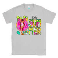 Moon Dust Hello Summer Donut Girl Classic Tee - CowCowDesign