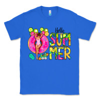 True Royal Hello Summer Donut Girl Classic Tee - CowCowDesign
