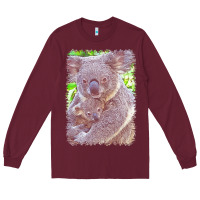 Burgundy koala t  shirtkoala   11 t  shirt Long Sleeve Tee - baoMotion