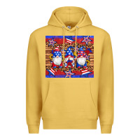 Antique Gold american flag gnomes star leopard glitter tumbler Premium Hoodie - Artiststas