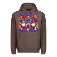Coffee american flag gnomes star leopard glitter tumbler Premium Hoodie - Artiststas