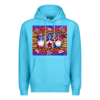 Ocean Blue american flag gnomes star leopard glitter tumbler Premium Hoodie - Artiststas