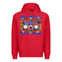 Red american flag gnomes star leopard glitter tumbler Premium Hoodie - Artiststas