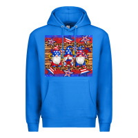 True Royal american flag gnomes star leopard glitter tumbler Premium Hoodie - Artiststas