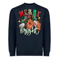 Navy merry and bright black man sneakers Heavyweight Sweatshirt - RanaPortraitStore