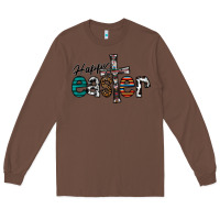 Chestnut Happy Easter Long Sleeve Tee - CowhideDigitalArt