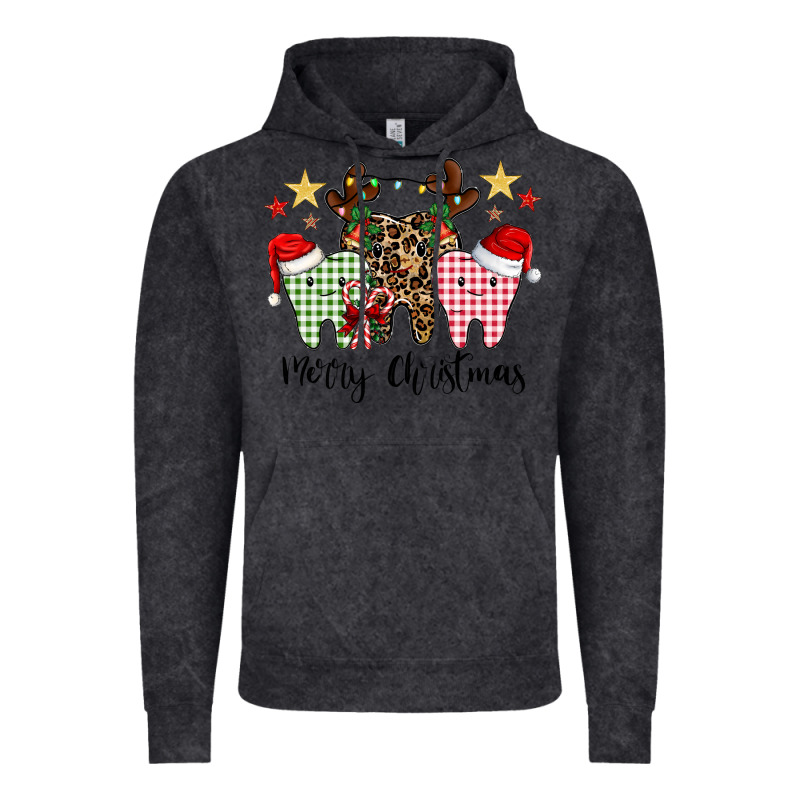Merry Christmas Tooth Vintage Hoodie by CowhideDigitalArt | Teevron